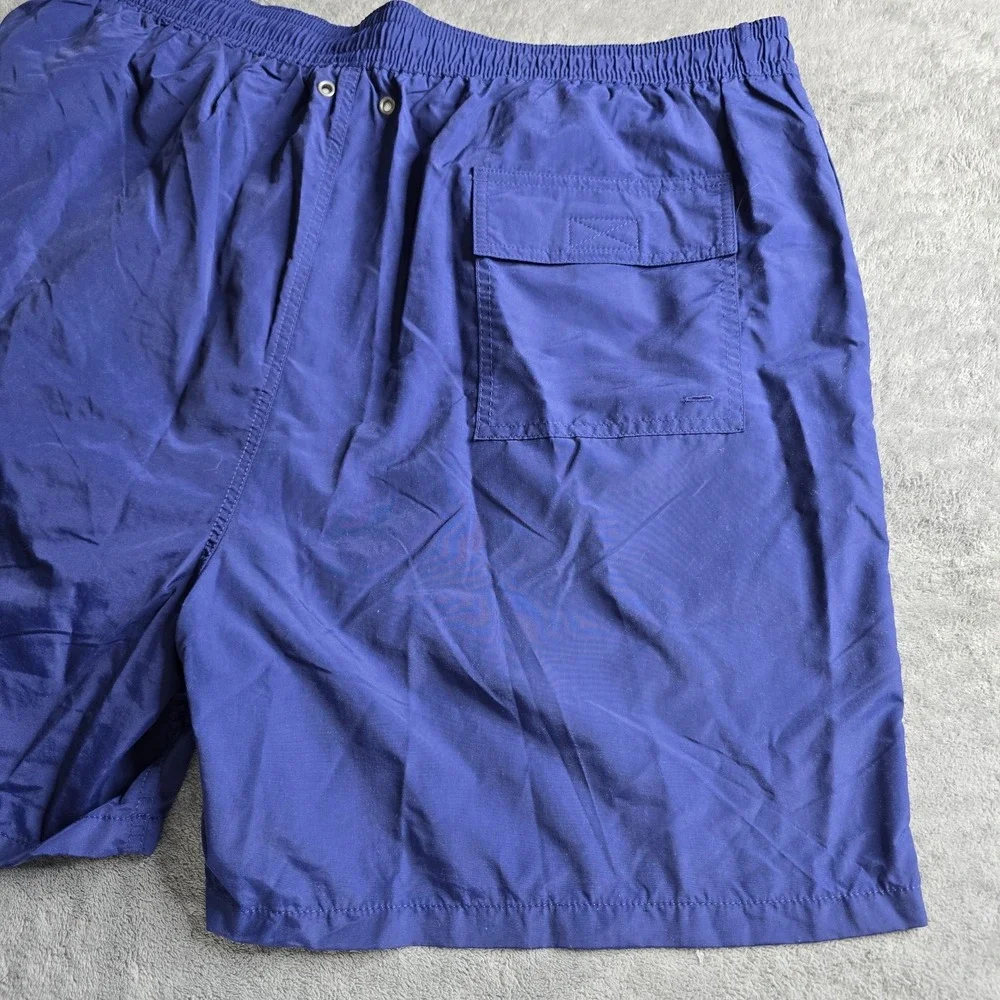 Polo Ralph Lauren Swim Trunks Mens 3XLT Navy Blue Green Pony Lined 6.5